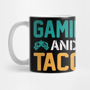 Gaming and Tacos Novelty Video Game Gift Mug